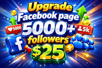 upgrade 5000 facebook followers