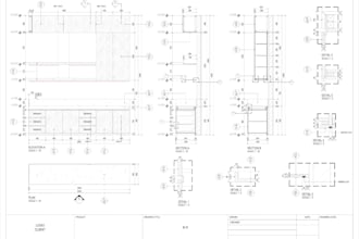 detailed working drawings based on 3d models