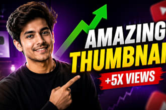 professional youtube thumbnail designer  photoshop expert