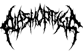 design a technical death metal logo with intricate detail