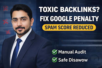 disavow toxic backlinks and recover google penalty