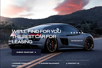 do car hire rental leasing website design