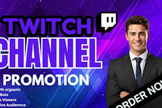 twitch channel promotion to get live viewers