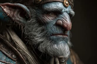 draw fantasy dnd character for you