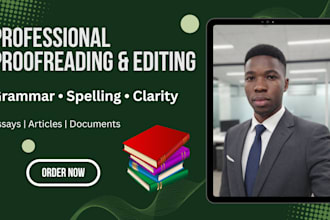 proofread and edit your document for grammar and clarity