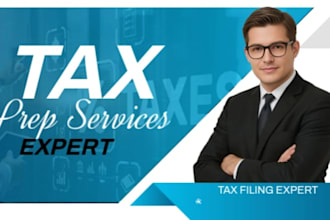 prepare and efile US tax returns for individuals and businesses, llc, 1040, 1120