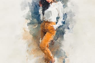 give a watercolor effect to your photos in photoshop
