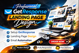 design a getresponse landing page, squeeze page, a lead page