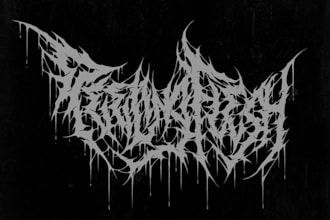 forge a gut wrenching, illegible death metal logo
