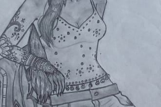 draw any characters in pencil sketch
