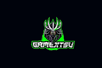 design glamorous vibrant logo for a video game e sports