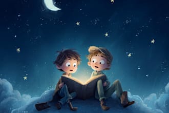 children book illustrations and children book cover