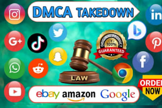 send dmca takedown notice to remove copyright infringement under dmca