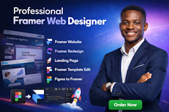 build framer website , framer website redesign, figma to framer, landing page