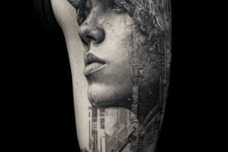design professional tattoo and custom tattoo