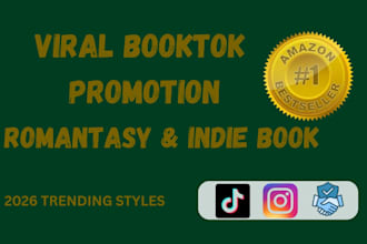 create viral booktok promotion and reels for your romantasy book