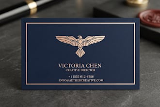 design luxury business card modern professional