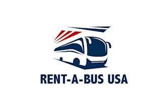 design classic travel rent bus logo