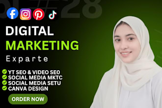 be your social media manager with professional canva designs
