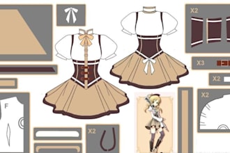 do custom cosplay sewing patterns design foam templates armor prop costume