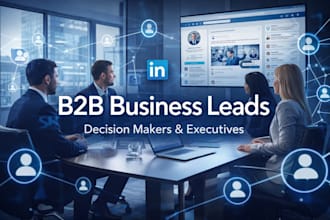 generate verified linkedin b2b business leads, decision maker and executives
