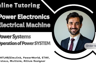 tutor power electronics, electrical machines and power systems online