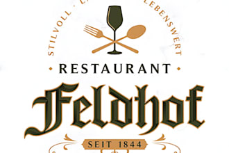 do aesthetic restaurant, juice bar, cafe, tea stall logo and any graphic design
