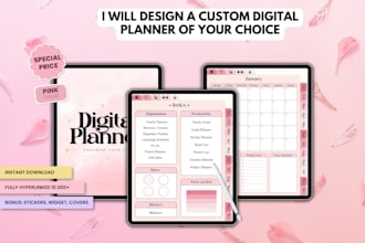 design etsy digital products, printable planner digital download to sell on etsy
