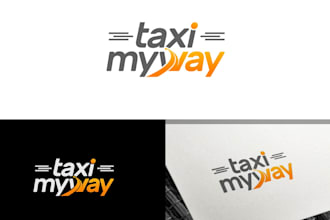 do modern taxi logo design