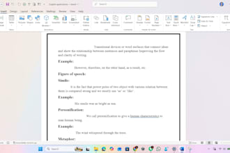 type, format, and create professional ms word documents for you