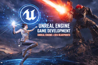 do unreal engine game development, develop unreal engine game, ue5 blueprints