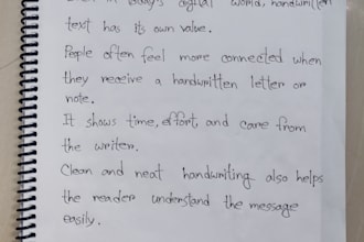 write anything with my neat and clean handwriting