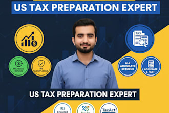 prepare and file your US 1040 federal and state tax returns