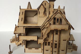design cnc laser cut 3d puzzles, toys, and home decor
