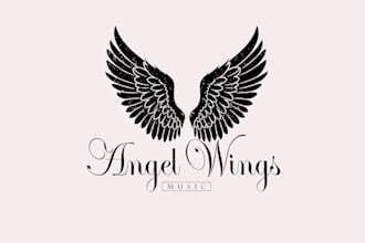 design angel wings logo