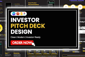 design an investor ready pitch deck for startups