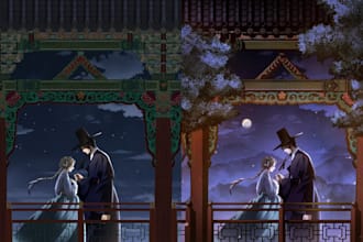 enhance webtoon panels with color grading and visual effects