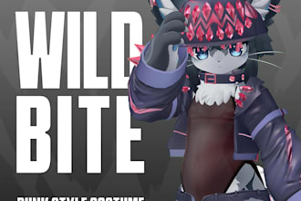 create a custom vrc furry avatar vrchat PC quest with fursona vrc avatar model