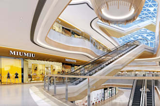 3d walkthrough and image render,commercial space,shopping mall interior,3ddesign