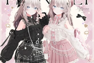 create a custom vrchat 3d avatar model in unity rig anime vrchat 3d avatar style