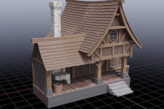 create stylized 3d assets or props for your game