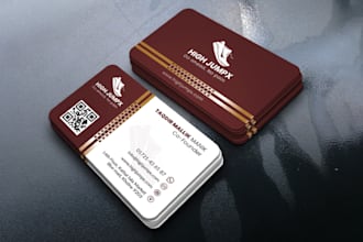 design professional business card with print ready cmyk files