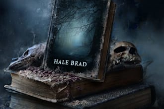 design a premium horror book cover