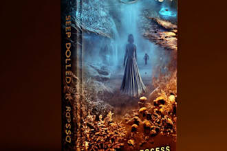 design a professional mystery or horror book cover