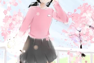 draw custom character art or manga illustration