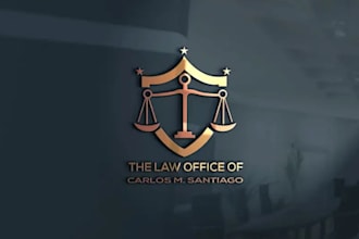 do logo for legal, lawyer, attorney and law firm with copyrights