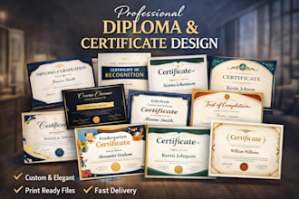 design modern diploma, certificate