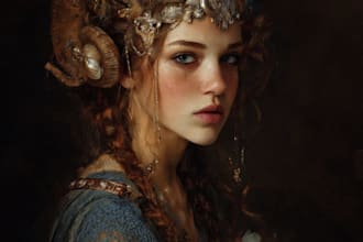 paint a realistic or fantasy portrait