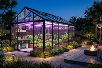 do 3d greenhouse design, rendering, hydroponic and vertical farm visualization