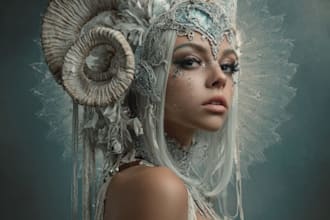 draw an unusual fantasy portrait for you